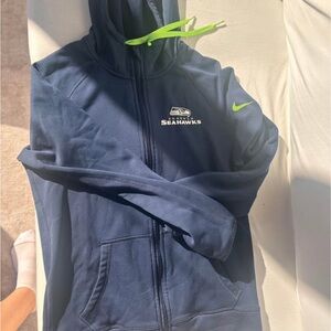 NFL Therma-Fit Navy and Green Hoodie